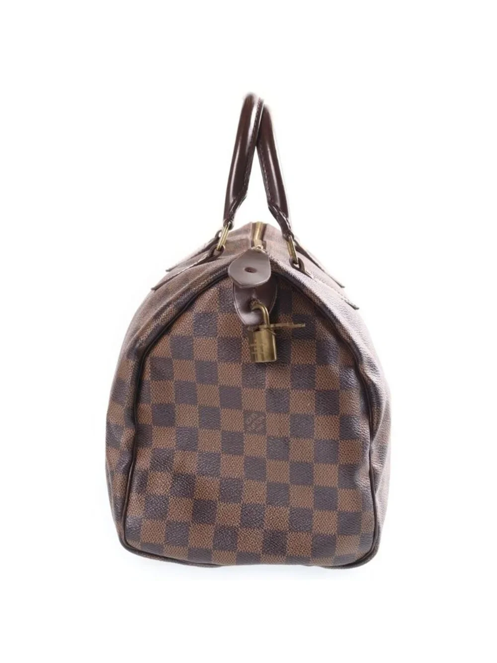 Louis Vuitton Speedy 30 Damier Mini Boston Handbag Brown